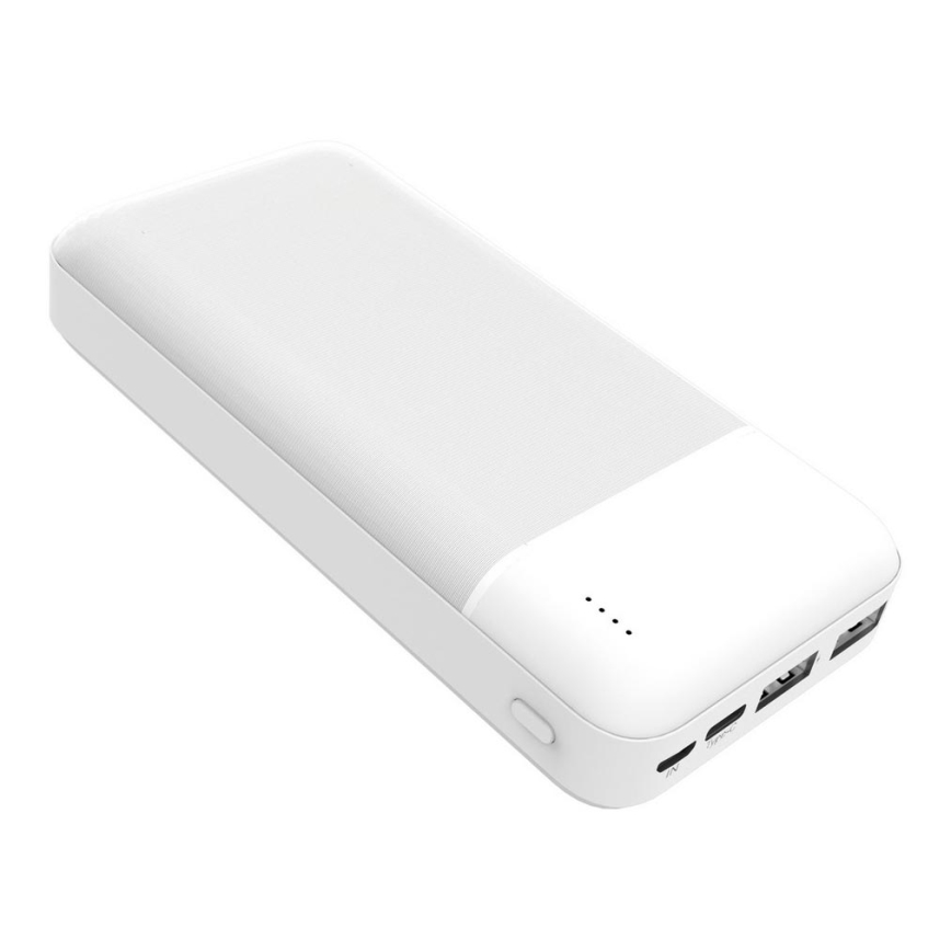 Power Bank 20000 mAh 3,7V branca