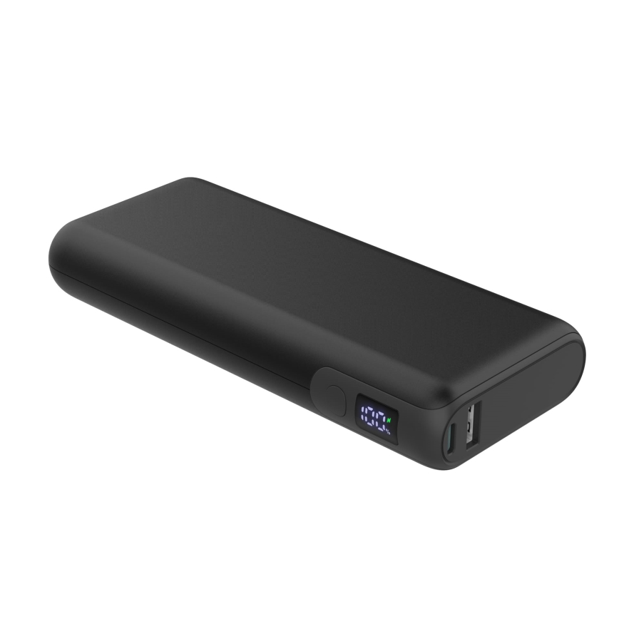 Power Bank com LED ecrã 20000 mAh/65W/3,7V preto