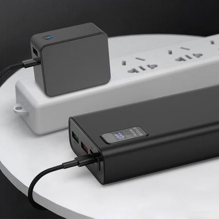 Power Bank com visor LED Power Delivery 20000 mAh 3,7V preta