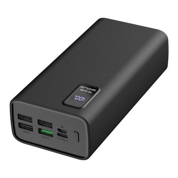 Power Bank com visor LED Power Delivery 30000 mAh 3,7V preta