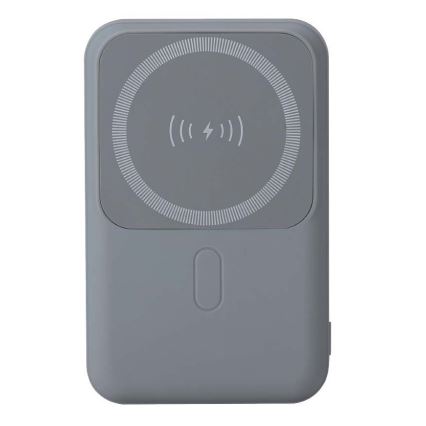 Power Bank Magnética com carregamento sem fios Power Delivery 10 000mAh/20W/3,7V cinzento