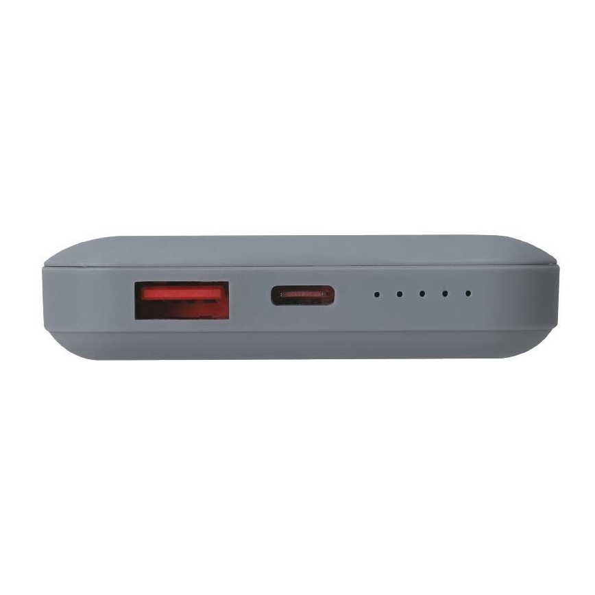 Power Bank Magnética com carregamento sem fios Power Delivery 10 000mAh/20W/3,7V cinzento