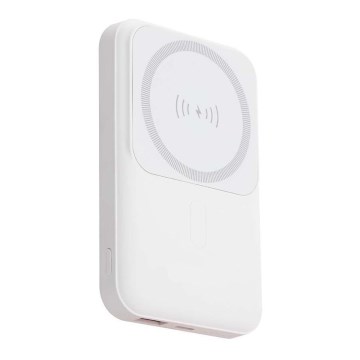 Power Bank Magnética com carregamento sem fios Power Delivery 10 000mAh/20W/3,7V branco