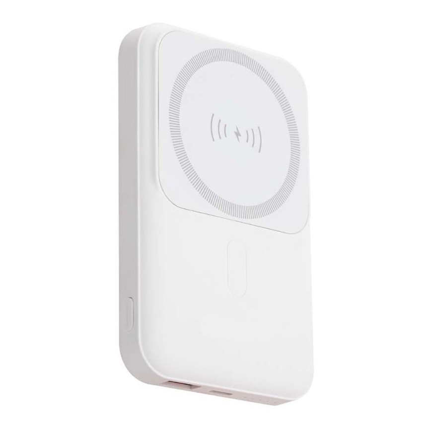 Power Bank Magnética com carregamento sem fios Power Delivery 10 000mAh/20W/3,7V branco
