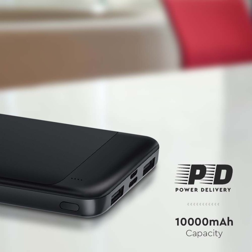 Power Bank Power Delivery 10000mAh/22,5W/5V preto