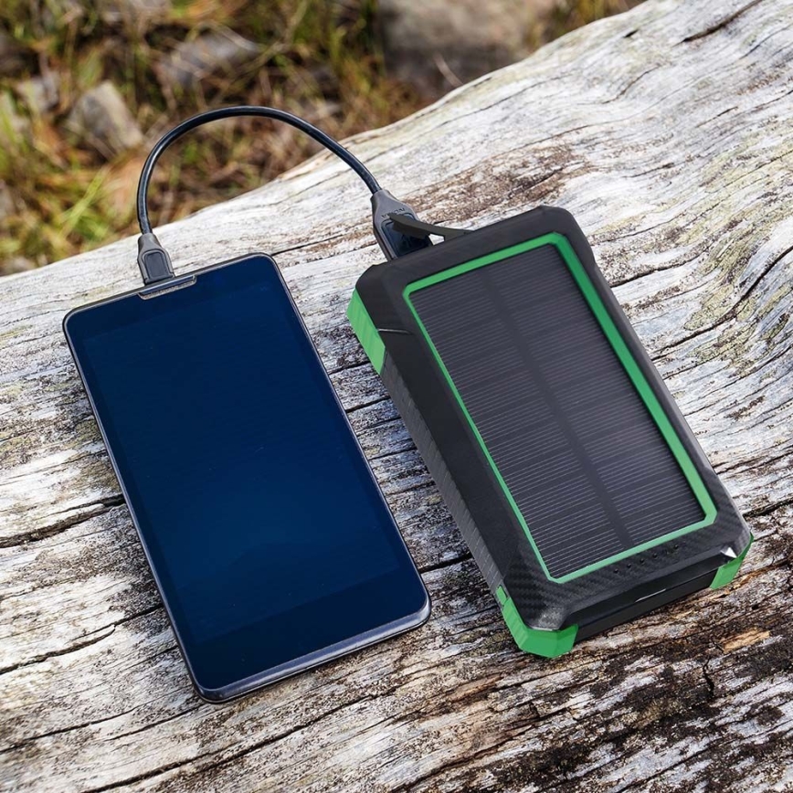 Power Bank solar Power Delivery 10000mAh/10W/5V preto