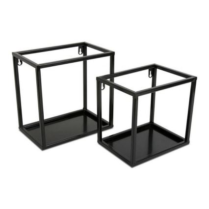 Prateleira de parede 20x20 cm preto