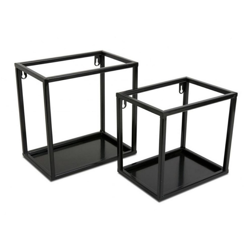 Prateleira de parede 20x20 cm preto