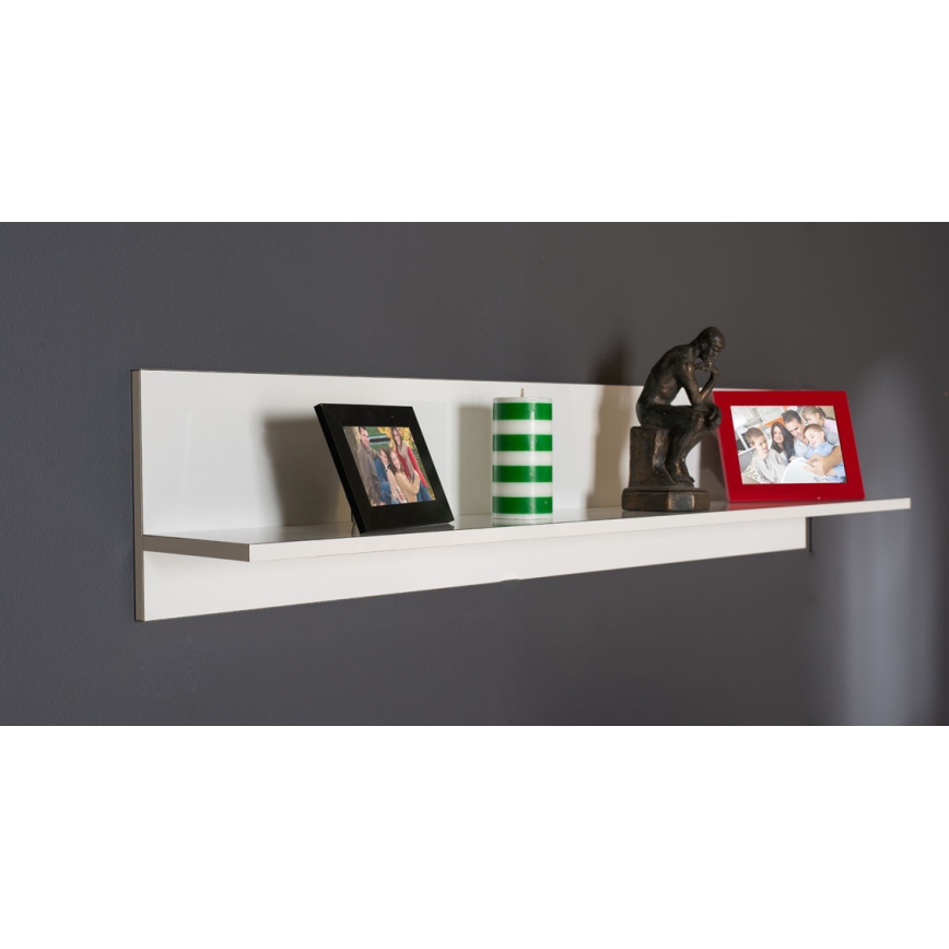 Prateleira de parede 25x120 cm branco