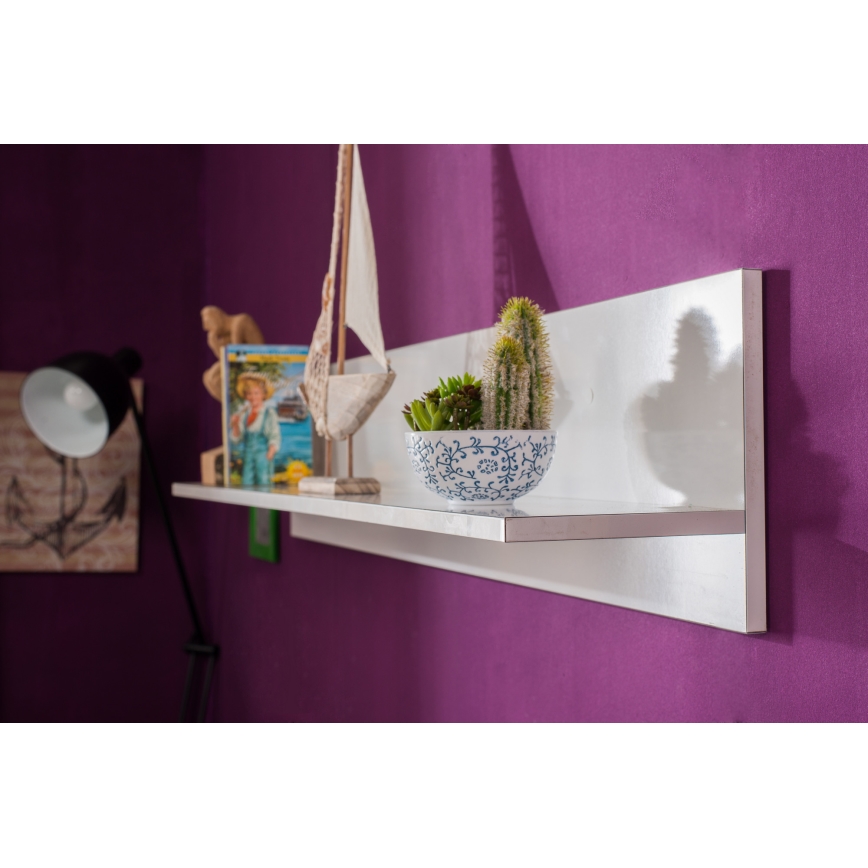 Prateleira de parede 25x120 cm branco