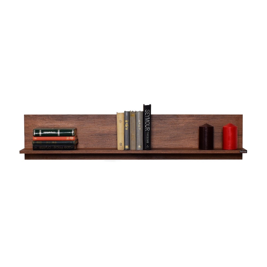 Prateleira de parede 25x120 cm castanho