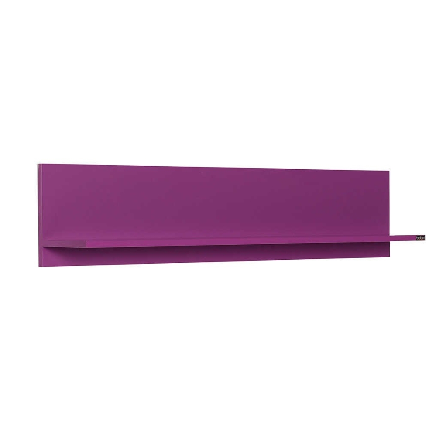 Prateleira de parede 25x120 cm roxo