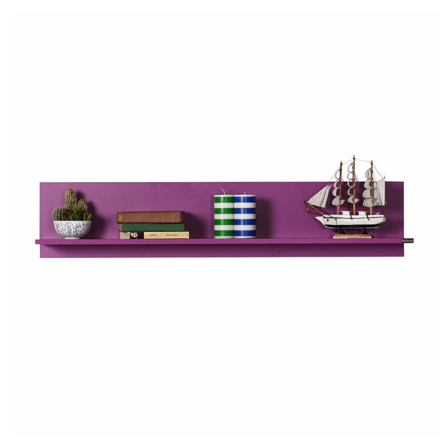 Prateleira de parede 25x120 cm roxo