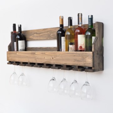 Prateleira de parede 28x102 cm abeto castanho