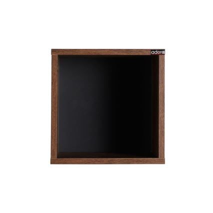 Prateleira de parede 33x33 cm castanho