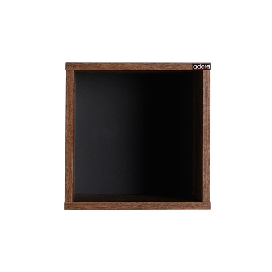 Prateleira de parede 33x33 cm castanho