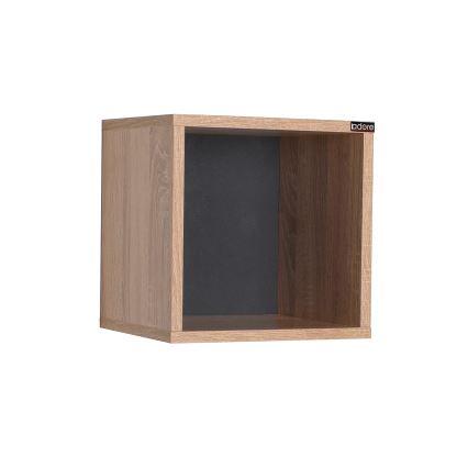 Prateleira de parede 33x33 cm castanho