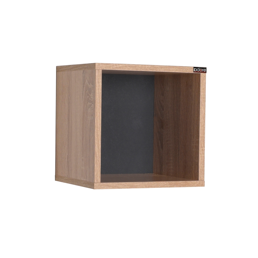Prateleira de parede 33x33 cm castanho