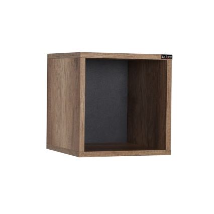 Prateleira de parede 33x33 cm castanho