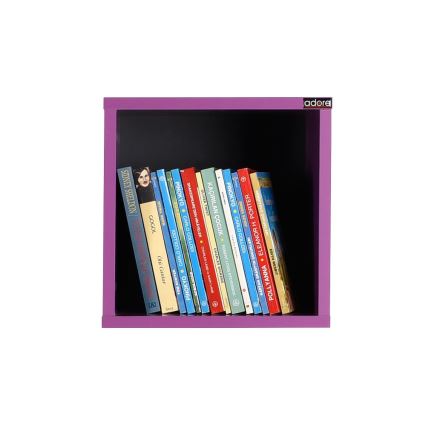 Prateleira de parede 33x33 cm roxo