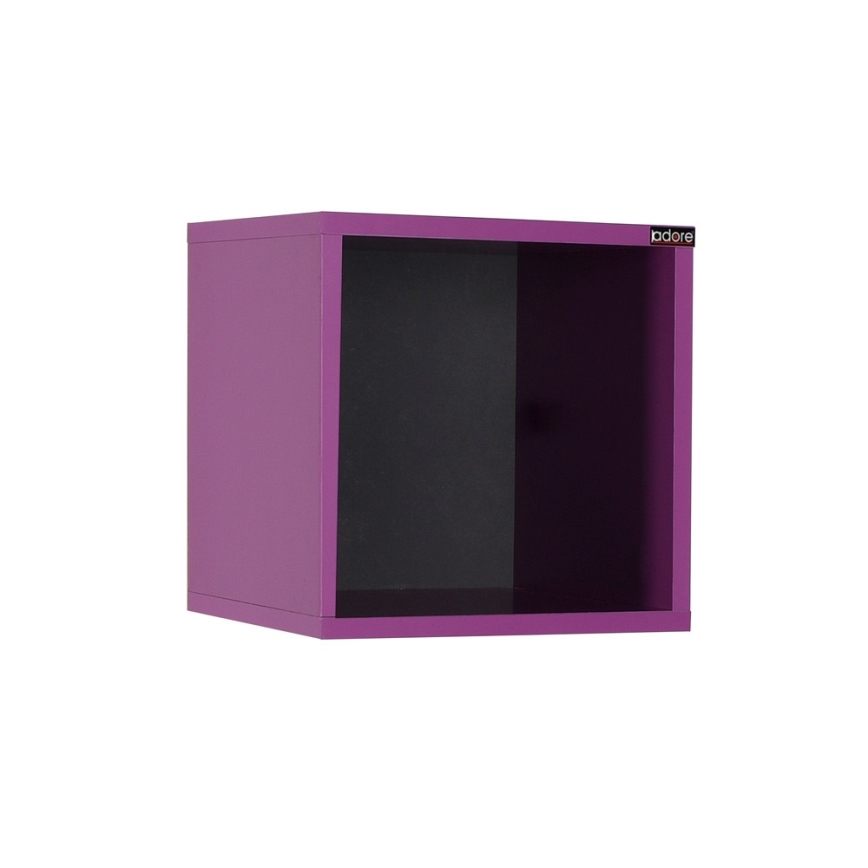 Prateleira de parede 33x33 cm roxo