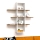 Prateleira de parede ARDO 101x96 cm branco/castanho