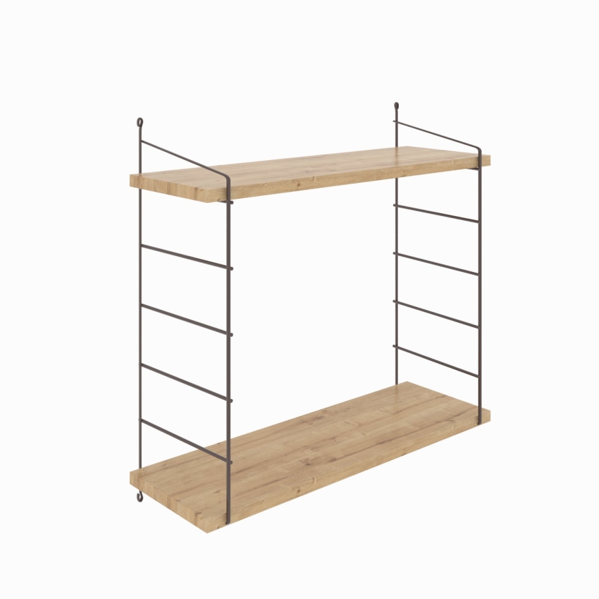 Prateleira de parede ARMONI 58x72 cm bege/castanho