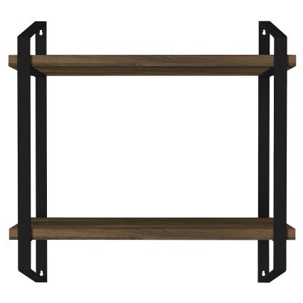 Prateleira de parede ARNO 47x45 cm castanho/preto