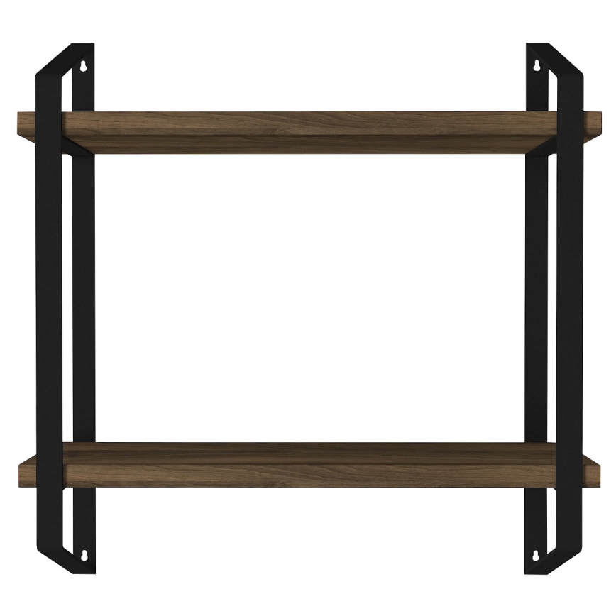 Prateleira de parede ARNO 47x45 cm castanho/preto