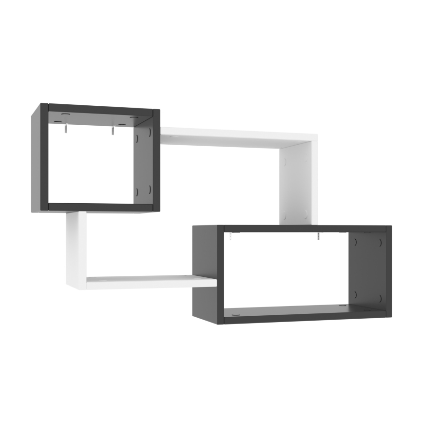 Prateleira de parede AYDER 51x90 cm antracite/branco