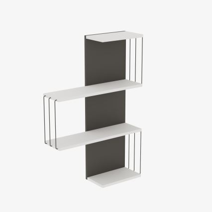 Prateleira de parede CAMBEL 96x64 cm branco/antracite