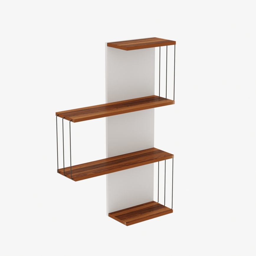 Prateleira de parede CAMBEL 96x64 cm castanho
