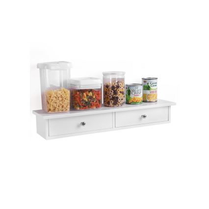 Prateleira de parede com compartimentos SHELFY branca