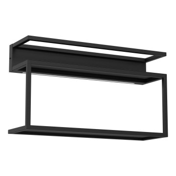 Prateleira de parede com iluminação LED SHELF 33x60 cm preto