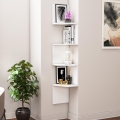 Prateleira de parede de canto DESALDO 155,2x29,6 cm branco