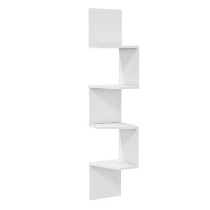 Prateleira de parede de canto DESALDO 155,2x29,6 cm branco