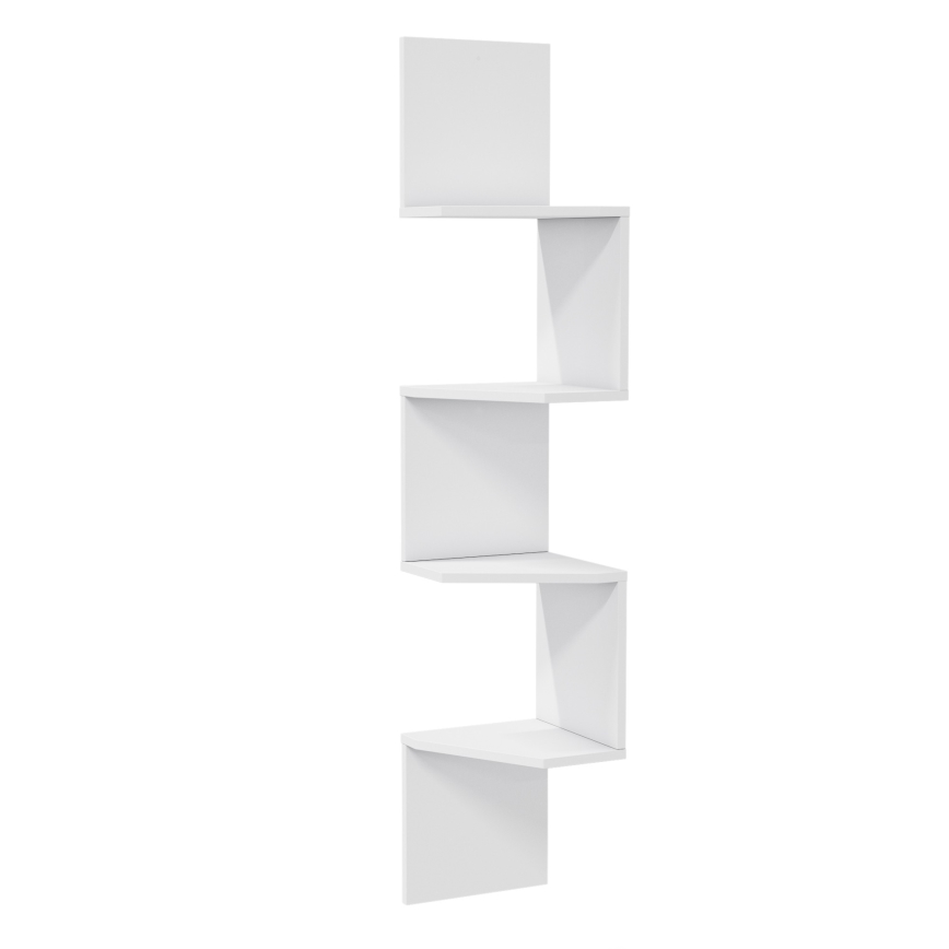 Prateleira de parede de canto DESALDO 155,2x29,6 cm branco