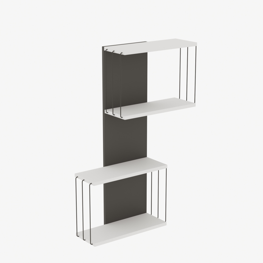 Prateleira de parede DESTAN 96x65 cm branco/antracite