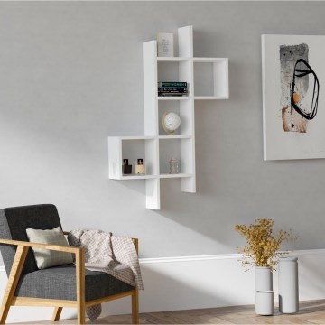 Prateleira de parede KENO 125x78,6 cm branco