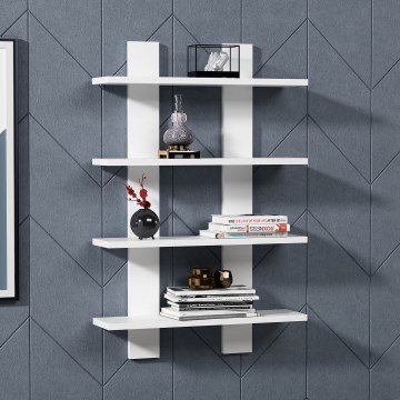 Prateleira de parede LAUREL 90x60 cm branco