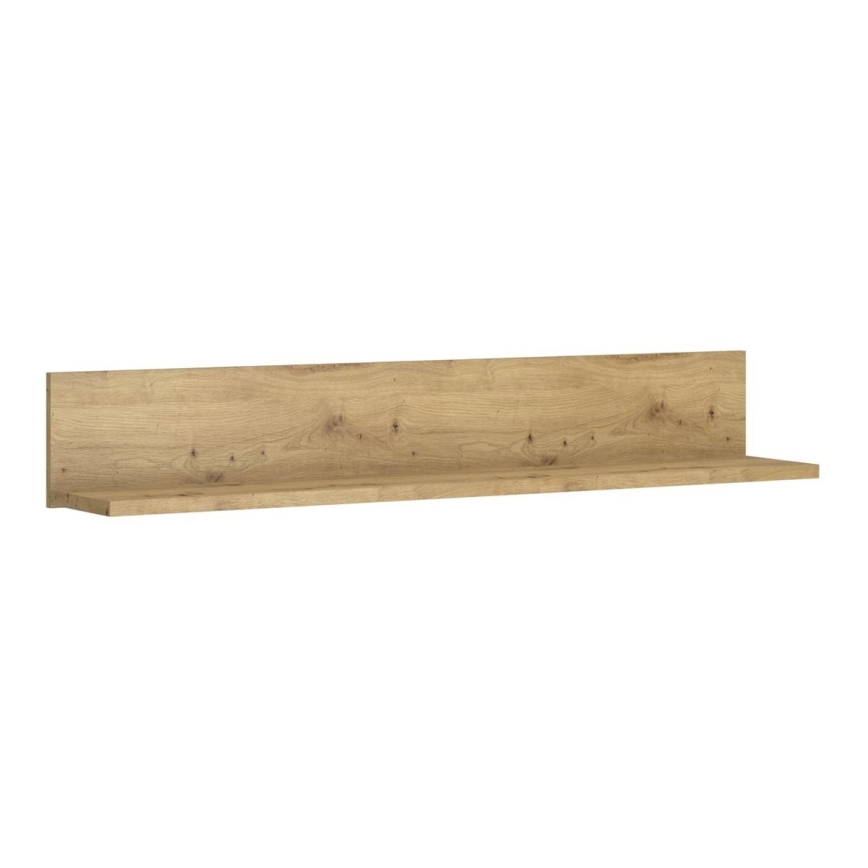 Prateleira de parede LEORI 20x86,5 cm castanho