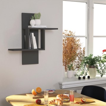 Prateleira de parede MILL 70x64 cm antracite
