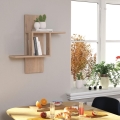 Prateleira de parede MILL 70x64 cm castanho