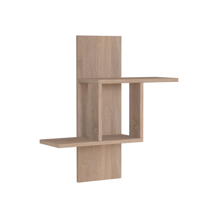 Prateleira de parede MILL 70x64 cm castanho