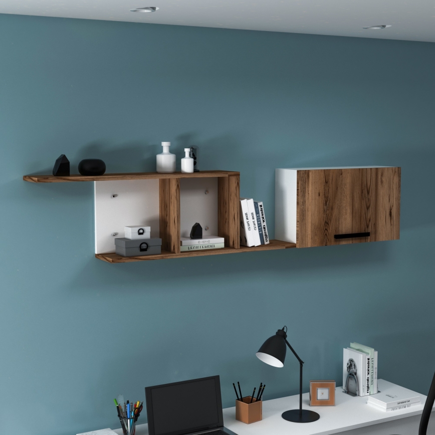 Prateleira de parede NEWRA 35x150 cm castanho