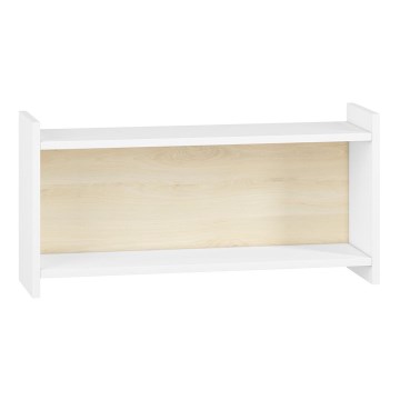 Prateleira de parede para criança BUBO 35x72 cm branco/bege