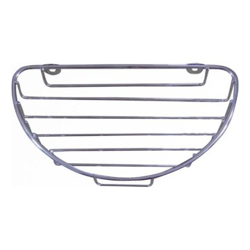 Prateleira de parede para duche 12,7x23 cm cromado brilhante
