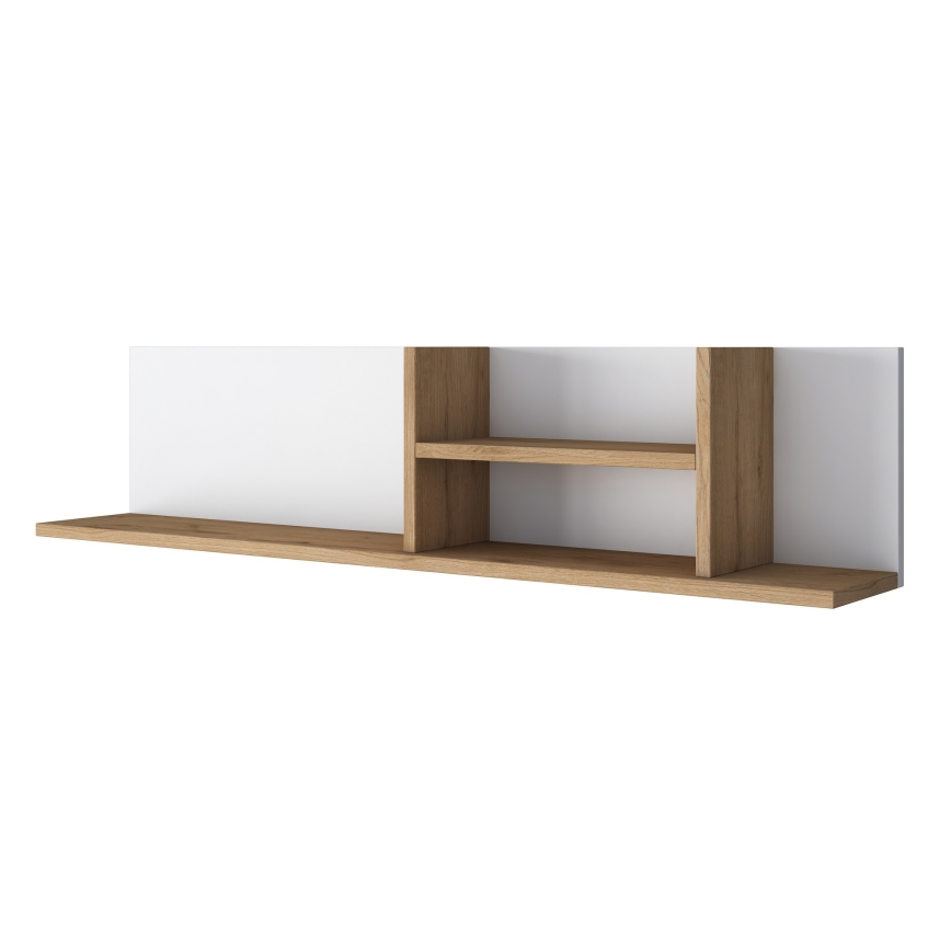 Prateleira de parede RANI 120x25 cm bege/branco