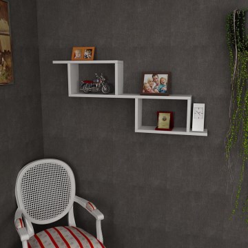 Prateleira de parede SELENE 45x101,4 cm branco