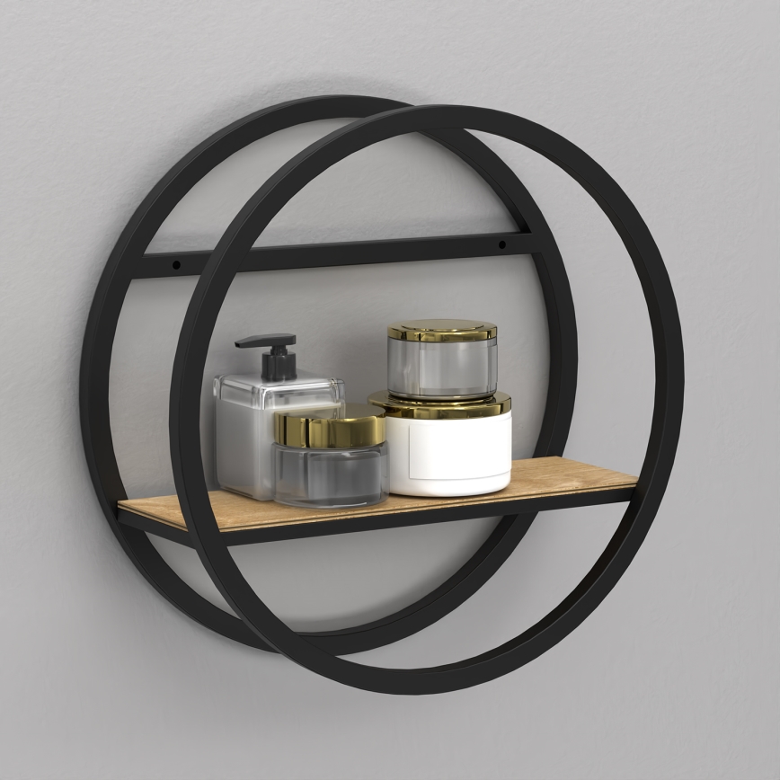 Prateleira de parede SHELF diâmetro 39,5 cm carvalho